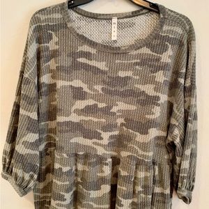 Thermal Camo Print Top